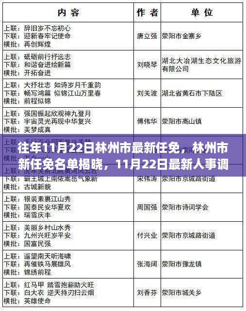 林州市委组织部最新人事信息公示揭晓